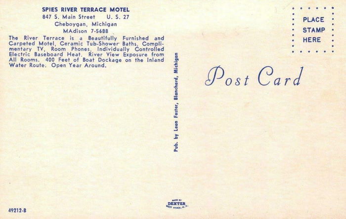 Spies River Terrace Motel (Best Western River Terrace) - Old Postcard (newer photo)